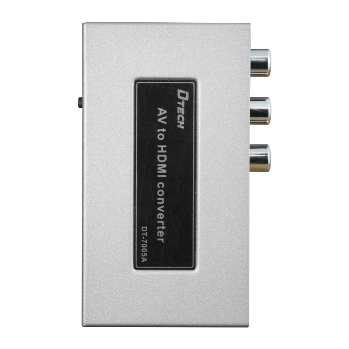 AV to HDMI Converter - 1 AV Input - 1 HDMI Output - 1080p Output Resolution - PAL / NTSC Video Input Resolution - Stereo Audio Input