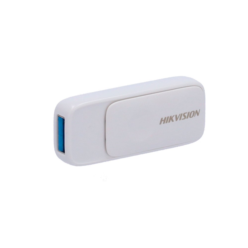 Hikvision USB pendrive - 128 GB capacity - USB 3.2 interface - Maximum read/write speed 120/45 MB/s - Compact design, white color