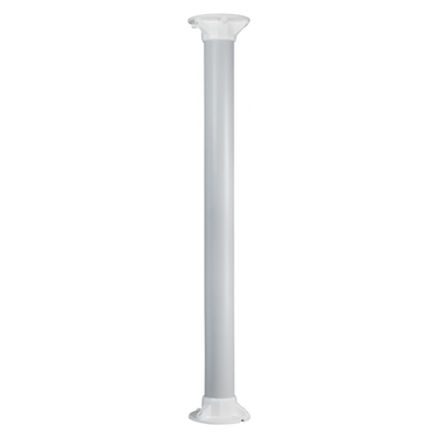 Staffa a tetto - Altezza 100 cm - Adatto per uso interno - Colore bianco - Fabbricato in plastica