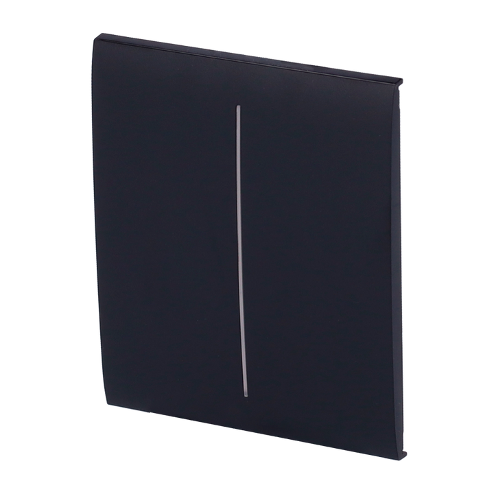 Ajax - LightSwitch CenterButton - Double Light Switch Touch Panel - Compatible with AJ-LIGHTCORE-2G - LED Backlight - Contactless Center Touch Panel - Black Color
