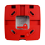 Pulsante convenzionale riattivabile - Certificato EN54 - Indicatore LED - Installazione in superficie - Riattivato manualmente o con chiave