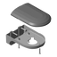 Supporto da parete per telecamera Dome - Colore bianco - Fabbricata in PVC - Adatto per uso interno o esterno
