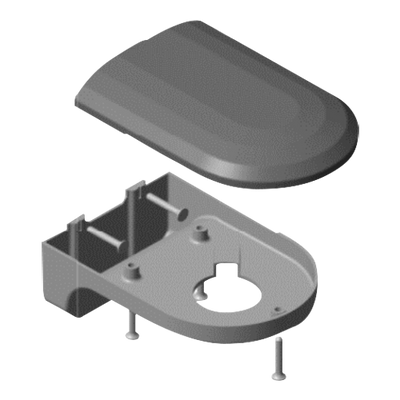 Dome camera wall mount - White color - Made of PVC - Suitable for indoor or outdoor use