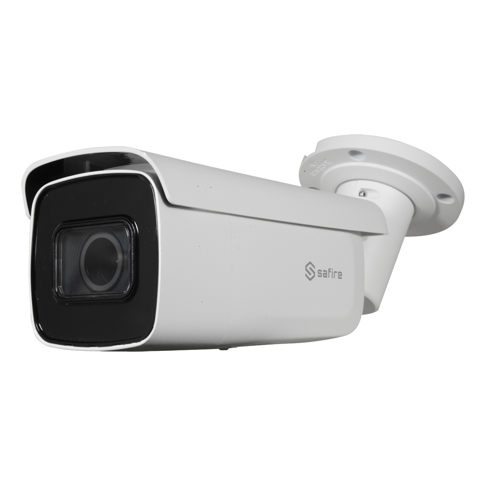 Telecamera Bullet IP 4 Megapixel - 1/3" Sensore Progressive Scan CMOS - Motion Detection 2.0 di persone e veicoli - Lente motorizzata 2.8~12 mm AF - Compressione H.265+ - Audio / Allarmi / PoE+