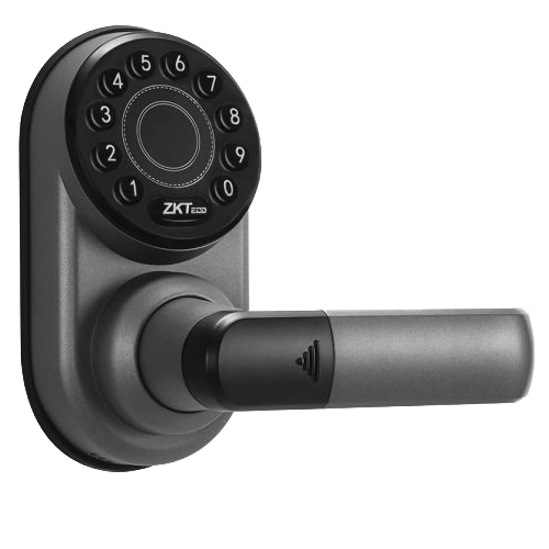 Cerradura inteligente ZKTeco - Teclado y Bluetooth - Hasta 100 usuarios y aplicación móvil - Independiente 4 pilas AA | Micro-USB - Máxima seguridad con código aleatorio - Compatible con aplicaciones ZSmart