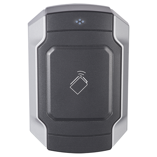 Lector de acceso - Acceso mediante tarjeta MF - Indicador LED y acústico - Wiegand 26/34 - Compatible con Safire - Apto para exterior IP65, IK10