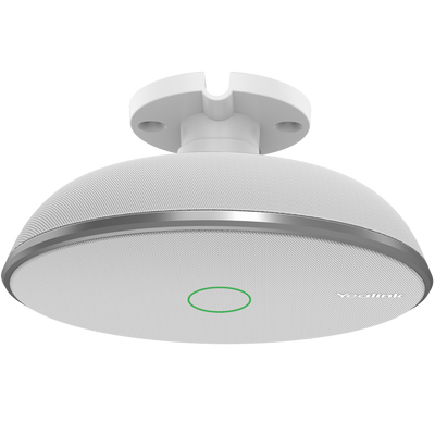 Matriz de 8 micrófonos - Rango de captación 6m y 360º - Rango de frecuencia 100Hz -16 KHz - Alimentación a través de Ethernet (PoE) - Indicador LED