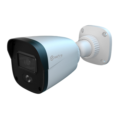 Safire Smart - Cámara Bullet IP gama B1 Night Color - Resolución 2 Megapíxel (1920x1080) - Lente 2.8 mm | Micrófono integrado - Led blanco alcance 20 m | PoE (IEEE802.3af) - Impermeabilidad IP67