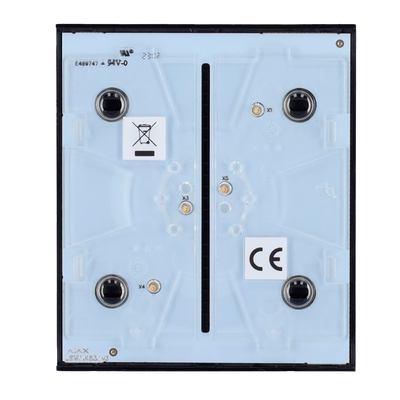 Ajax - LightSwitch CenterButton - Pannello tattile per l'interruttore della luce - Compatibile con AJ-LIGHTCORE-1G / -2W - Retroilluminazione a LED - Pannello tattile centrale senza contatto - Colore nero - Innowatt