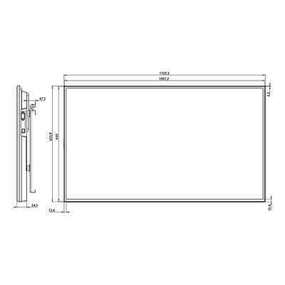 Monitor HISENSE ELED 4K 49" | Serie M - Valido per ambienti Digital Signage - Risoluzione 3840x2160 - Ingresso HDMI, DVI, VGA, DP, USB, RS232 - Angolo di visione di 178° - Audio | Altoparlanti integrati