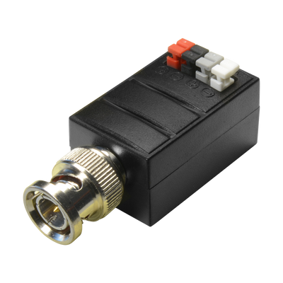 Active transceiver - Optimized for HDTVI / HDCVI / AHD - 1 video channel - BNC/UTP 4 pins - Distance: 400 ~ 700 m - Transmitter / Compatible with BA615A-RX