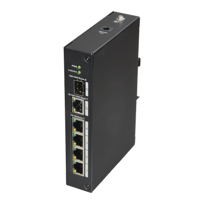 X-Security - Desktop Switch - 4 RJ45 Ports + 1 Gigabit Combo Port - 10/100 Mbps Speed ​​- Plug &amp; Play - Energy Saving Technology