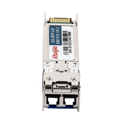 Ruijie SFP+ transceiver module - 1310 nm wavelength - Singlemode fiber - Duplex LC connector - Maximum distance 10 km - 10Gbps - 10GBASE-SR