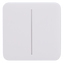 Ajax - LightSwitch SoloButton - Pannello tattile per doppio interruttore della luce  - Compatibilità con AJ-LIGHTCORE-2G - Retroilluminazione a LED - Pannello tattile senza contatto - Colore bianco