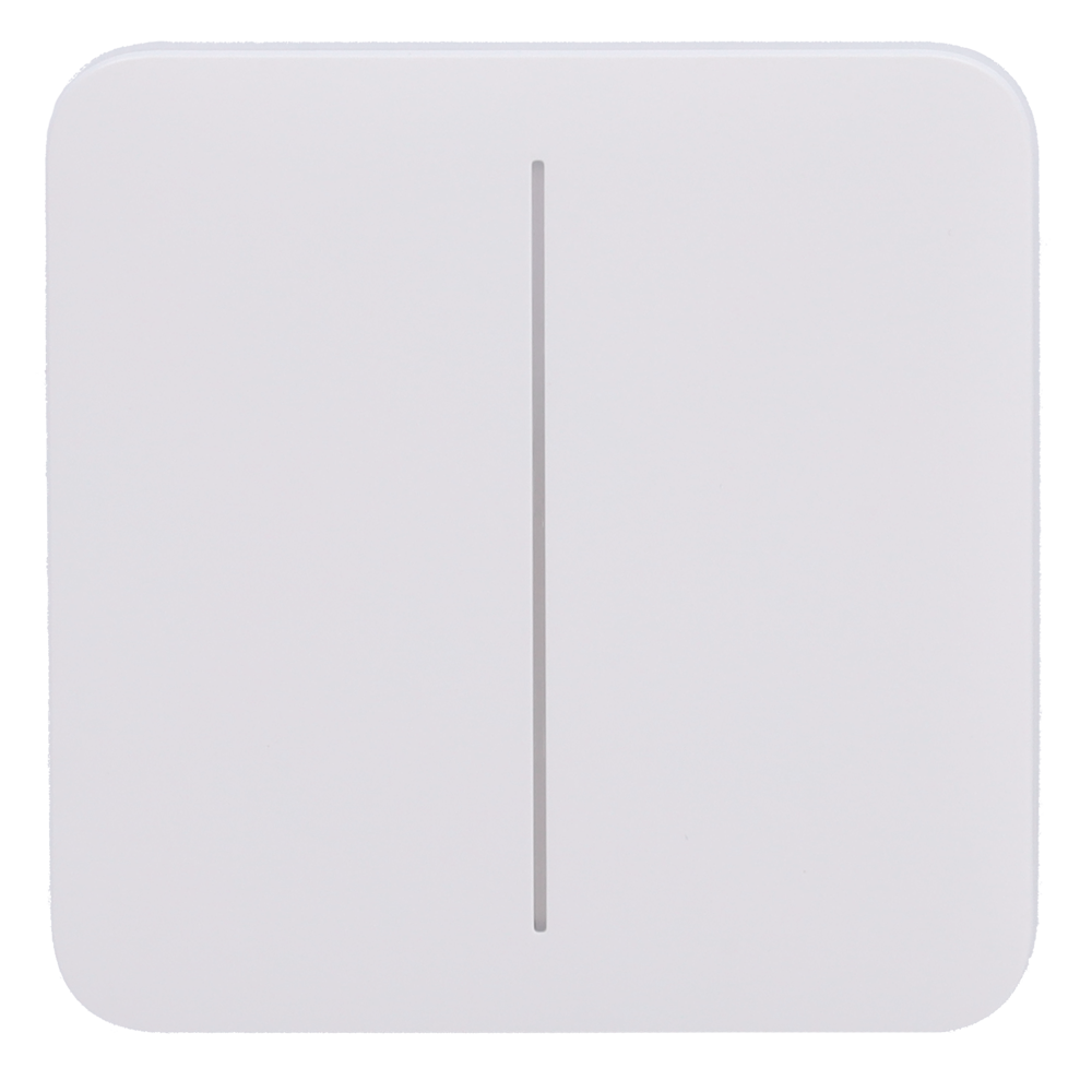 Ajax - LightSwitch SoloButton - Pannello tattile per doppio interruttore della luce  - Compatibilità con AJ-LIGHTCORE-2G - Retroilluminazione a LED - Pannello tattile senza contatto - Colore bianco