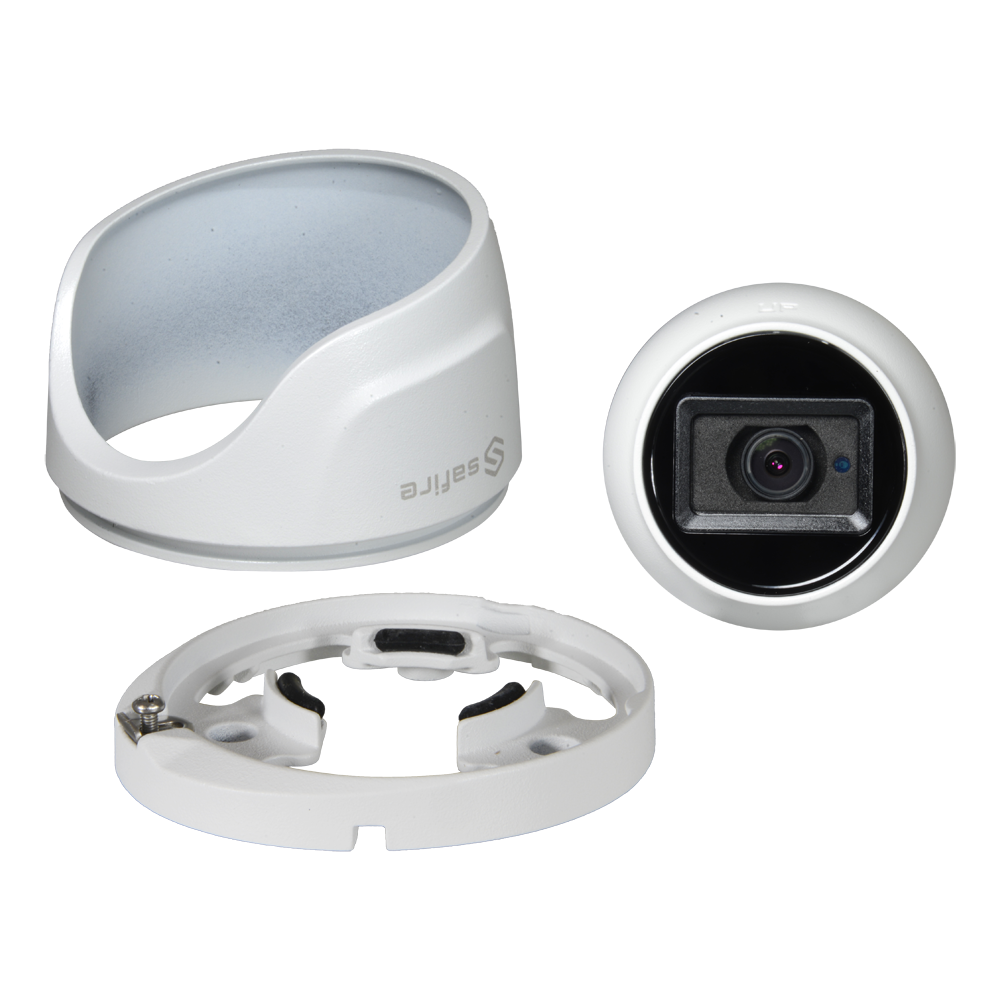 Telecamera dome Safire 5 Mpx 4N1 ULTRA - Alta sensibilità Ultra Low Light - Lente 2.8 mm - EXIR IR LEDs Distanza 30 m - WDR, BLC, HLC, 3DNR, Smart IR - IP67