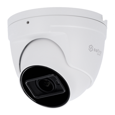 Safire Smart - Advanced I2 AI range IP home camera - 8 Megapíxel resolution (3840x2160) - Motorized lens 2.8-12 mm | Audio | IR 50m - Advanced AI: Video Metadata and Detection. Facial - IP67 waterproof | PoE (IEEE802.3af)