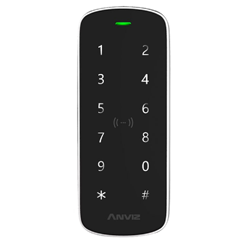 Lettore autonomo ANVIZ - Tastiera e RFID - 2000 registrazioni / 50000 registri - TCP/IP, RS485, miniUSB, Wiegand - Controller integrato - Adatto per antivalandici all'esterno