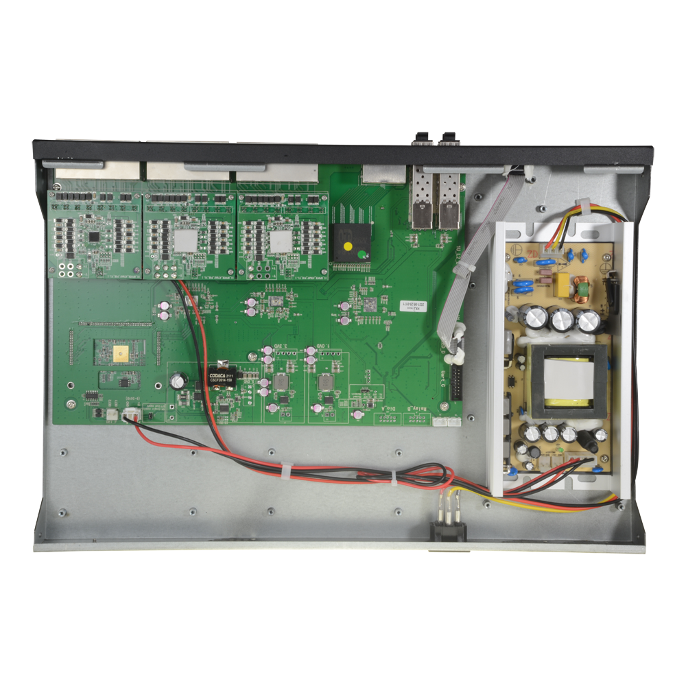 Switch PoE Gigabit - 24 Puertos PoE + 4 Puertos combi (SFP+RJ45) - Velocidad 10/100/1000 Mbps - Potencia 30 W por puerto - Potencia máxima total 350 W - IEEE802.3at (PoE) / af (PoE+) estándar