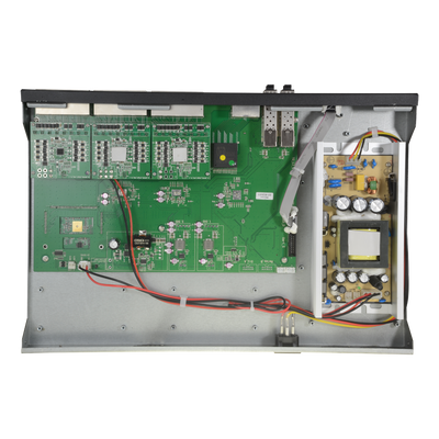 Switch PoE Gigabit - 24 Porte PoE + 4 Porte combi (SFP+RJ45) - Velocità 10/100/1000 Mbps - Potenza 30 W per porta - Potenza massima totale 350 W - Norma IEEE802.3at (PoE) / af (PoE+)