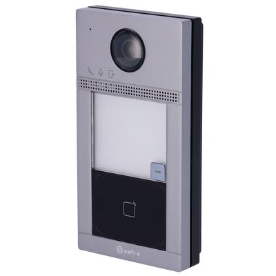WiFi IP video intercom - 2 Mp camera | Two-way audio - Opening with MF card 2 relays - Mobile app with or without monitor - Vandal-proof stainless steel - Standard PoE | Surface mount