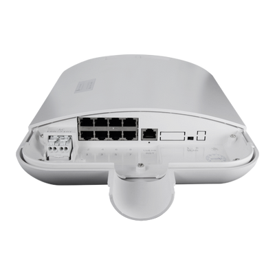 Switch PoE per esterni - 8 porte PoE + 1 Uplink RJ45 - Velocità 10/100 Mbps - A 120 W in totale per tutte le porte - Norma IEEE802.3af (PoE) - Impermeabile IP65