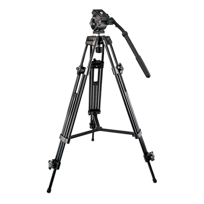 Treppiede professionale - Estendibile fino a 189cm - Adatto per esterni - Colore nero - Compatibile con le Telecamere termografiche e DS-2909ZJ - Barra stabilizzatrice centrale