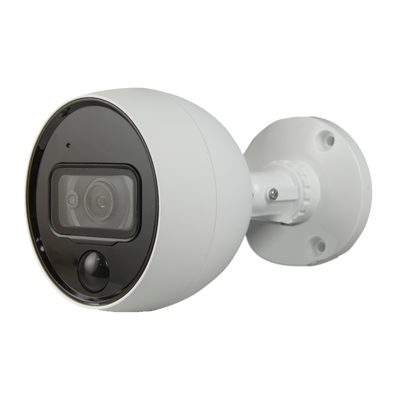 Branded HDCVI Camera - IoT Active Deterrence range - 1/2.8" 8 Megapixel Progressive CMOS - WDR - 2.8 mm lens | PIR range 10 m - IR LEDs range 20 m