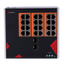 Safire Switch Industrial Alimentación AC 90~264V - 24 puertos Gigabit + 2 SFP Gigabit - 18 Puertos PoE+ 30W + 6 Puertos Hi-PoE 60W - PoE Watchdog - Hasta 390W Potencia PoE total - Instalación carril DIN