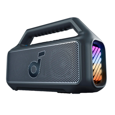 Altavoz portátil Soundcore by Anker - 1 Subwoofer y 2 Tweeter - Sonido de 80W | Tecnología BassUp™ 2.0 - 24 Horas de Reproducción -  Frecuencia del sonido 50 Hz～20 kHz - Impermeable IPX7 | Color negro