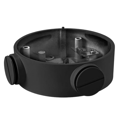 Junction box - For bullet cameras - For outdoors - Roof or wall installation - Black color - Cable gland