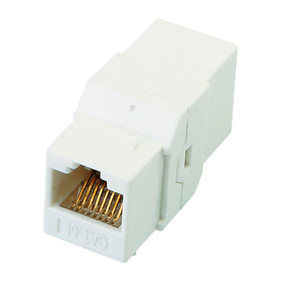 Conector - Empalme para cable UTP - Conector de entrada RJ45 - Conector de salida RJ45 - Compatible con UTP categoría 6A - Bajas pérdidas