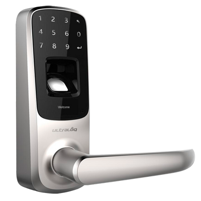 Cerradura inteligente ANVIZ Ultraloq - Huella, teclado y Bluetooth - Hasta 95 usuarios y APP móvil U-tec - Autónoma 3 pilas AA - Resistente y estético - Para exteriores IP65