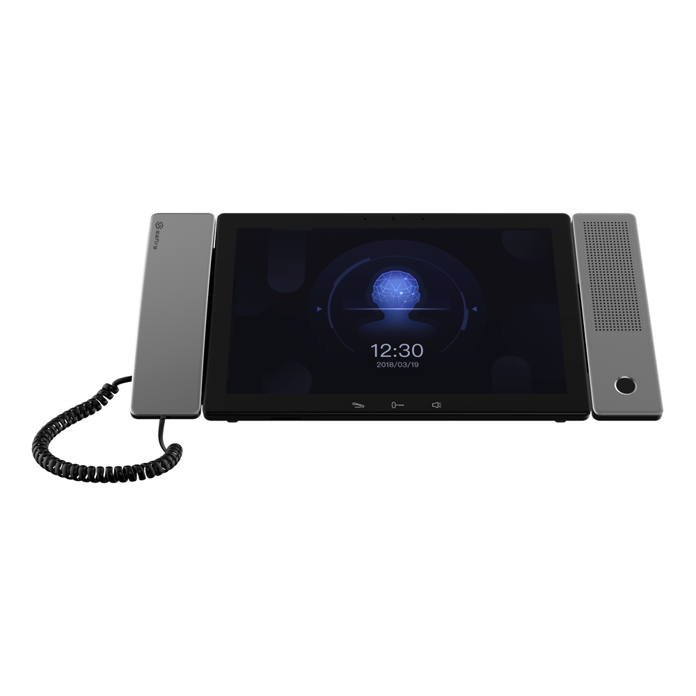Postazione master per videocitofoni - Display IPS di 10.1" - Audio omnidirezionale - Comunicazione PoE Standard - Visualizzazione di telecamere IP - Telefono per la comunicazione - Slot Micro SD