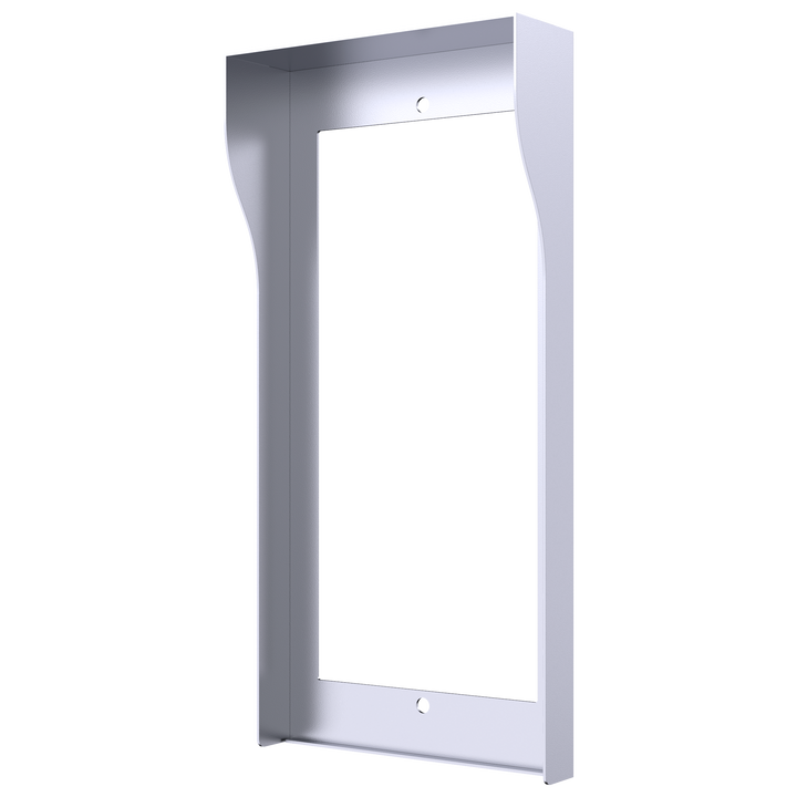 Video intercom cover - Specific for Akuvox AK-R20B-xB video intercoms - Dimensions: 230mm (Al) x 110mm (An) x 34mm (Fo) - Made of galvanized steel - Rain shield - Flush mounting