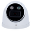 Cámara de seguridad Domo IP X - 4 megapíxeles (2688x1520) - lente de 2,8 mm | Disuasión activa - Micrófono dual y altavoz integrado - Wizsense | Funciones inteligentes - Alarma sonora y luminosa (luces rojas y azules).