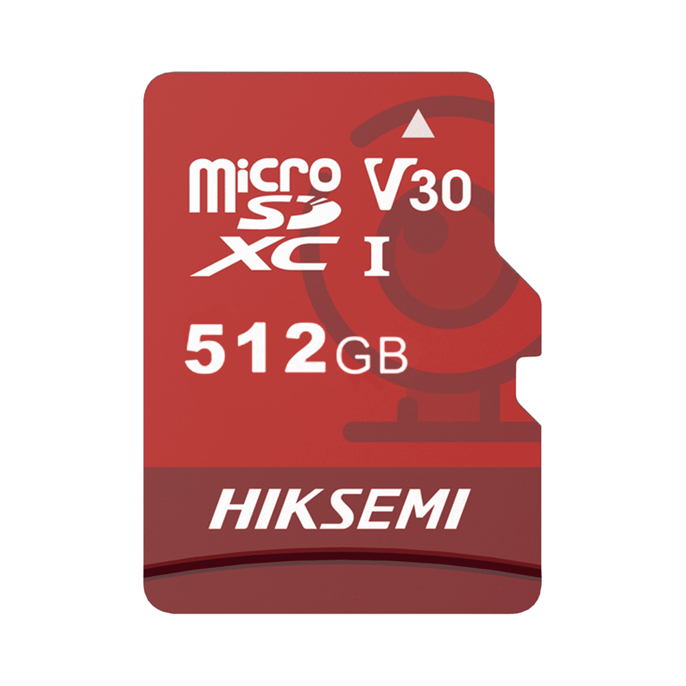 Scheda di memoria Hikvision - Capacità 512 GB - Classe 10 U3 V30 - exFAT - Speciale per videosorveglianza e TVCC in generale