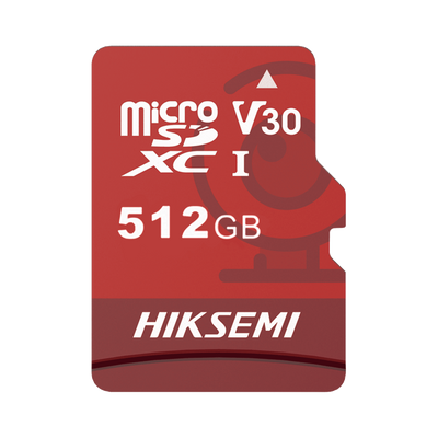 Scheda di memoria Hikvision - Capacità 512 GB - Classe 10 U3 V30 - exFAT - Speciale per videosorveglianza e TVCC in generale
