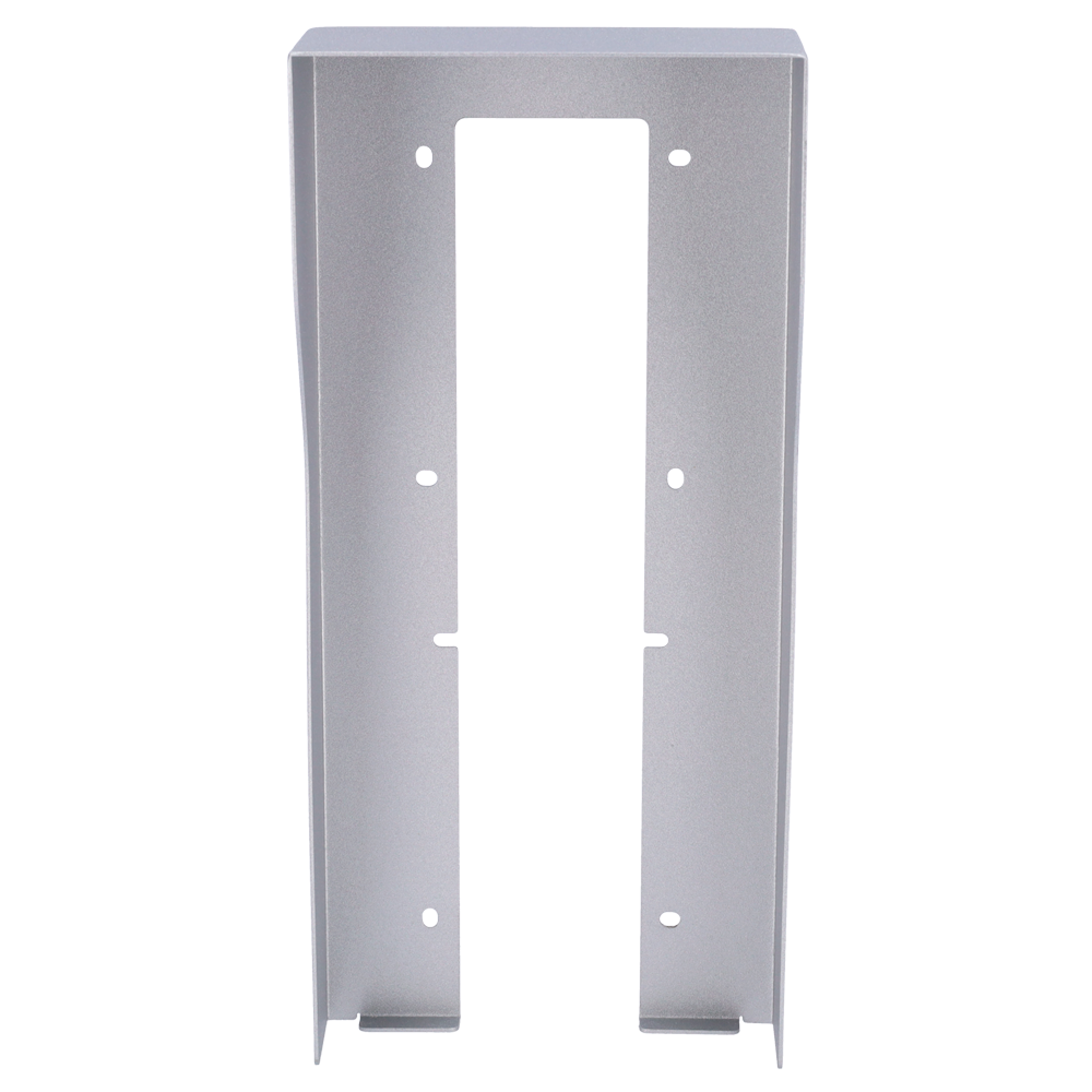 Video intercom cover - Specific for Akuvox AK-R27(8)A video intercoms - Dimensions: 287mm (Al) x 132mm (An) x 40mm (Fo) - Made of galvanized steel - Rain shield - Flush mounting