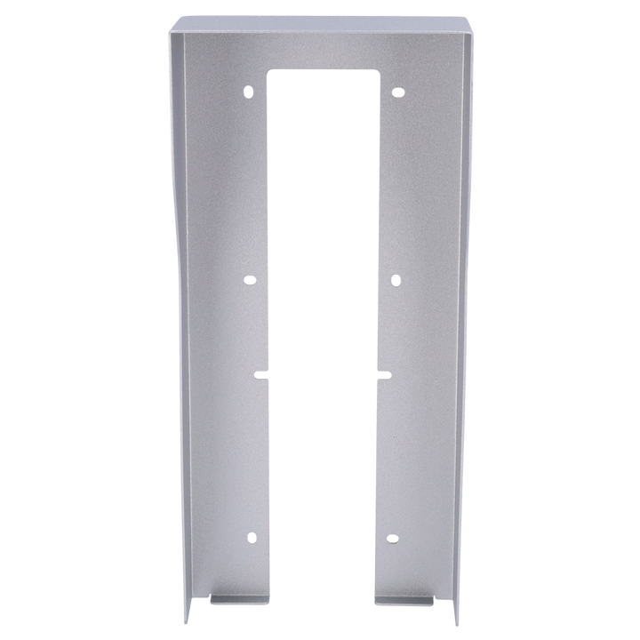 Video intercom cover - Specific for Akuvox AK-R27(8)A video intercoms - Dimensions: 287mm (Al) x 132mm (An) x 40mm (Fo) - Made of galvanized steel - Rain shield - Flush mounting