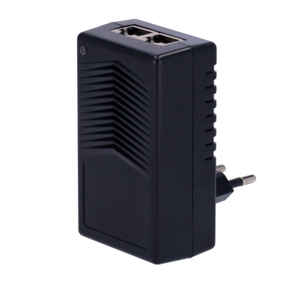 Wall-mounted PoE Injector - Input/Salida RJ45 10/100 Mbps - Power 15 W - Maximum distance 100 m - Speed ​​100M - Stabilized and protected