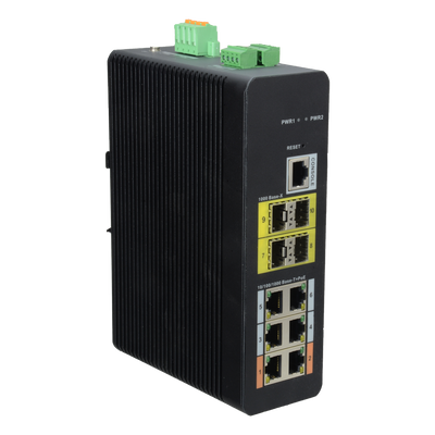 Conmutador HiPoE /QoS/802.1X - LAG estático/DHCP Snooping/Servidor DHCP