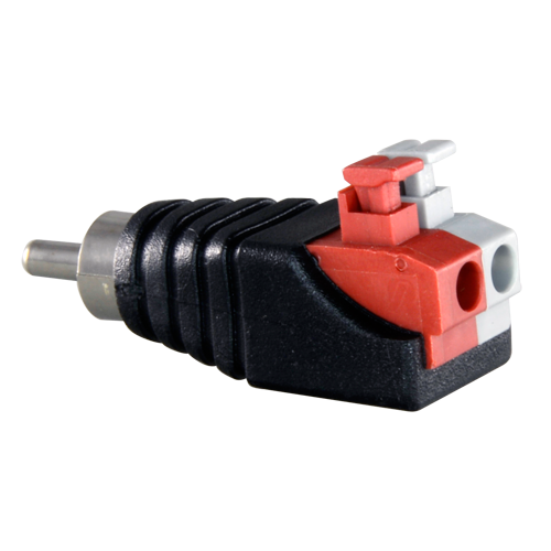 Safire - Connettore RCA maschio di facile collegamento - Uscita +/ da 2 terminali - 36 mm (Fo) - 13 mm (An) - 5 g