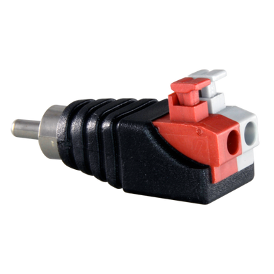 Safire - Conector RCA macho de fácil conexión - Salida +/ de 2 terminales - 36 mm (Fo) - 13 mm (An) - 5 g