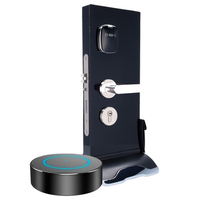 Soporte expositor - Cerradura para hotel - Lector de tarjetas | Llaves físicas - Software gratuito para sistema de cerradura de hotel - Plug &amp; Play - Pedestal: 485 mm (Al) x 195 mm (An) x 220 mm (Fo)