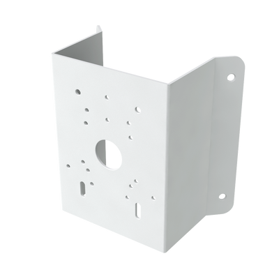 Safire Smart angle bracket - For bullet or dome cameras - In SPCC laminated steel - White color - Cable gland