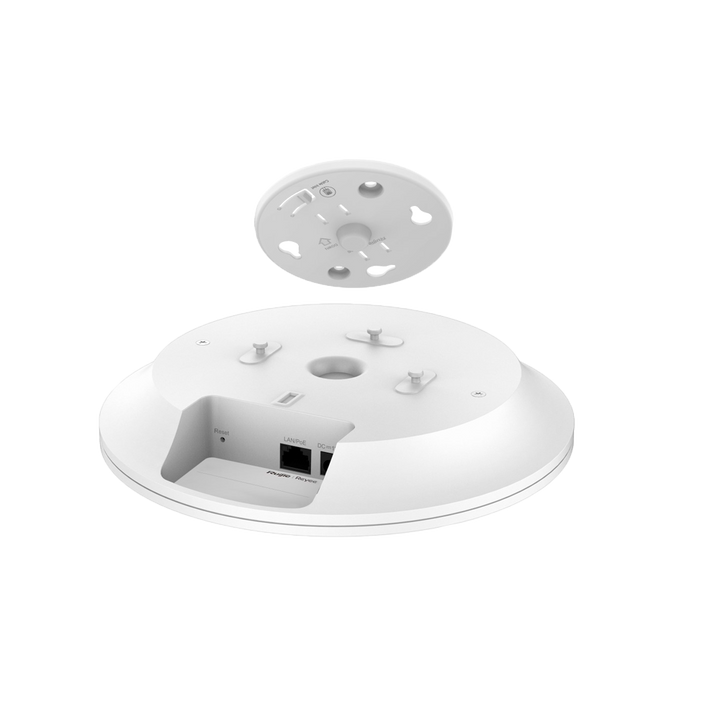 Reyee - AP Omnidireccional Wi-Fi 6 - Frecuencia 2.4 y 5 GHz / 160MHz Ancho de Canal - Soporta 802.11a/b/g/n/ac/ax - Rendimiento Wi-Fi hasta 3000 Mbps - Antenas MU-MIMO 2x2 en 2.4GHz, 2x2 en 5GHz