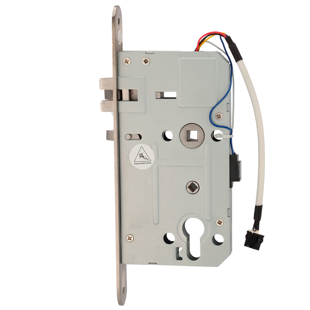 Cerrojo para cerradura de hotel - Cerrojo estándar europeo - Backset de 60 mm - Apertura a derechas - Orificio para cilindro - Apto para HOTEL-Lx00-R