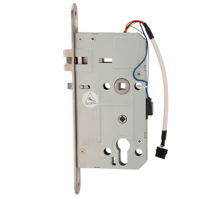 Cerrojo para cerradura de hotel - Cerrojo estándar europeo - Backset de 60 mm - Apertura a derechas - Orificio para cilindro - Apto para HOTEL-Lx00-R