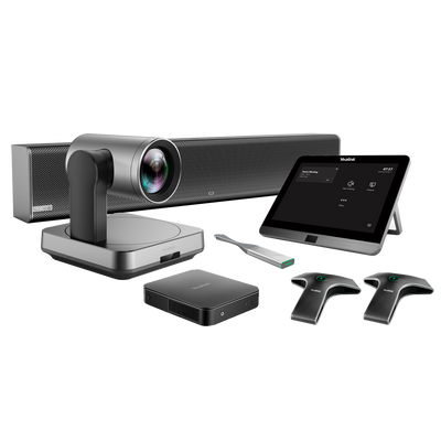 Videoconferencia todo en uno Yealink - Cámara 4K - Ángulo de visión de 80º - Matriz de micrófonos - Voz alta - Compatible con Teams o Zoom